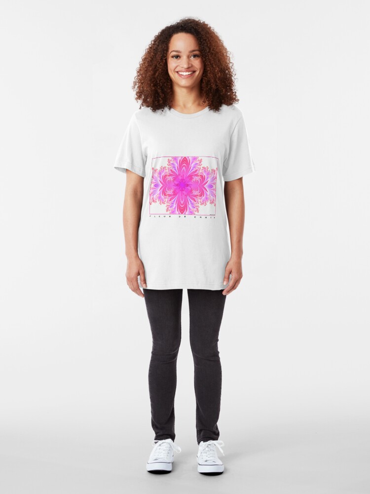 Alternate view of Fleur de Croix Fuchsia Slim Fit T-Shirt