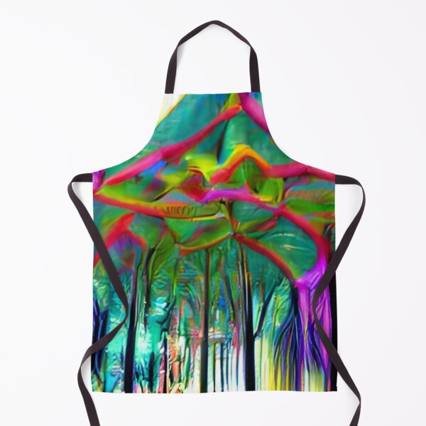 Item preview, psychedelic forest colorful trippy original art surreal designed and sold by Surrealarts727.