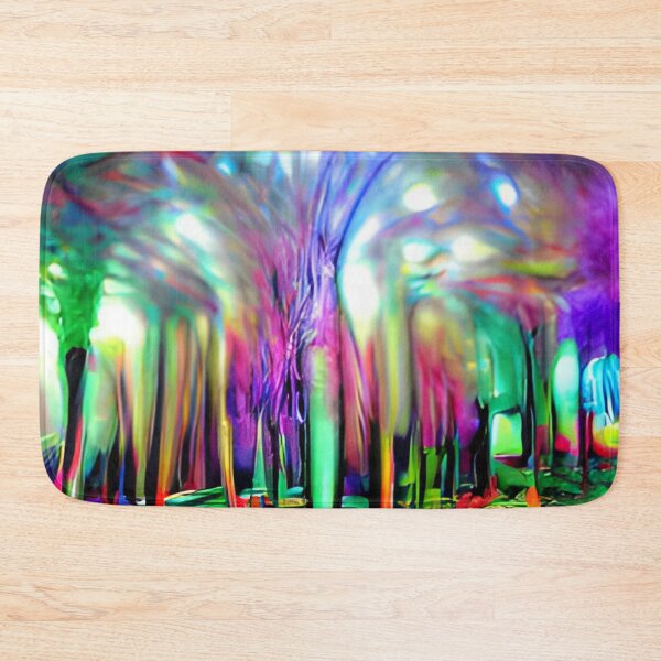 Item preview, psychedelic forest colorful trippy original art surreal designed and sold by Surrealarts727.
