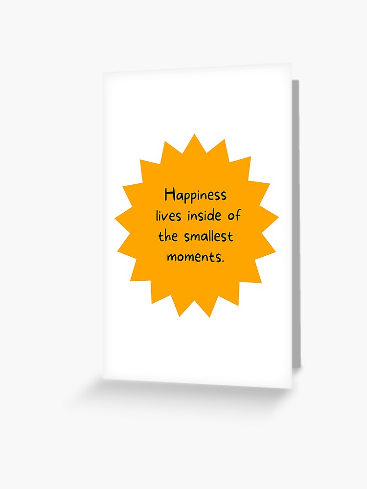 Happy Cheerful Quotes - Orange Kids Bedroom Decor - Cute Sunshine Quote  Decor Greeting Card for Sale by Christy Ann Martine