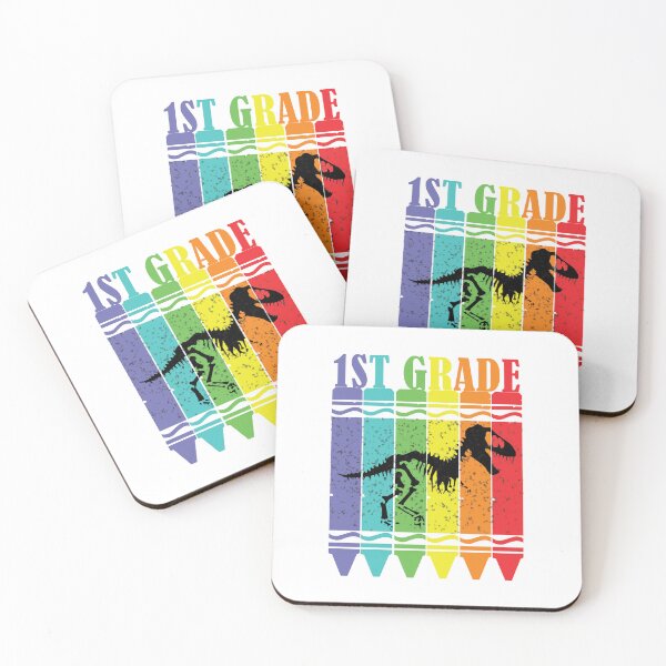 Item preview, FIRST GRADE DINOSAUR WITH RAINBOW PENCILS FOR CHILDREN designed and sold by DeliveryGeorge.
