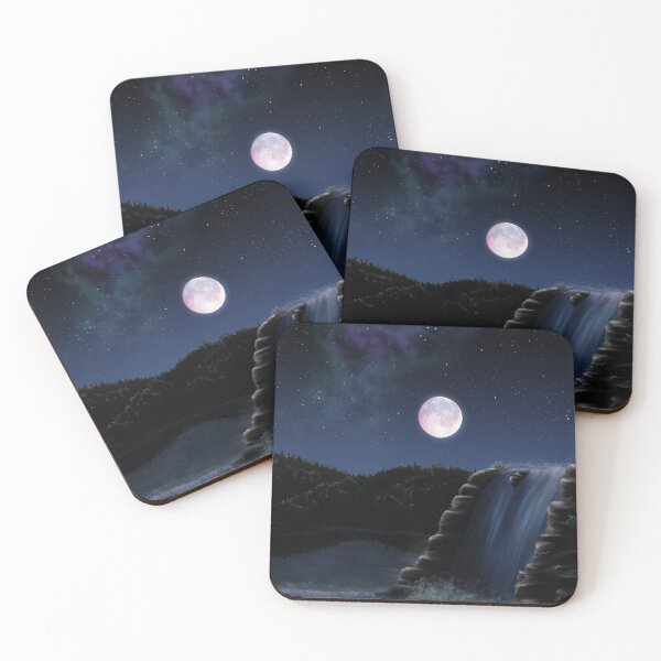 Item preview, Nighttime Waterfall designed and sold by Spennig Aisling Art.