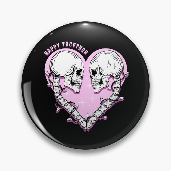 Item preview, Happy together- Creepy cute skeleton couple designed and sold by Anxatzi.