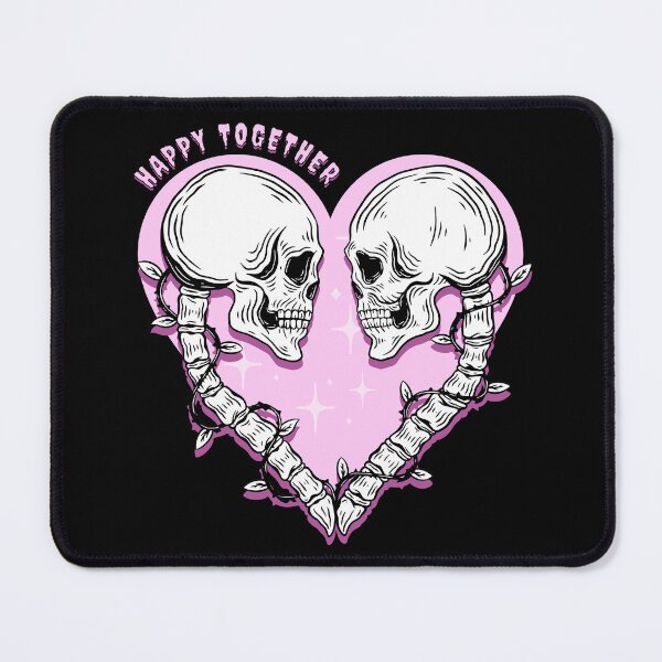 Item preview, Happy together- Creepy cute skeleton couple designed and sold by Anxatzi.