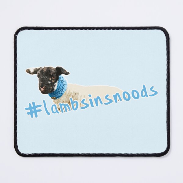 Item preview, Lambs in Snoods (Eddie, Blue) designed and sold by thegreendogs.