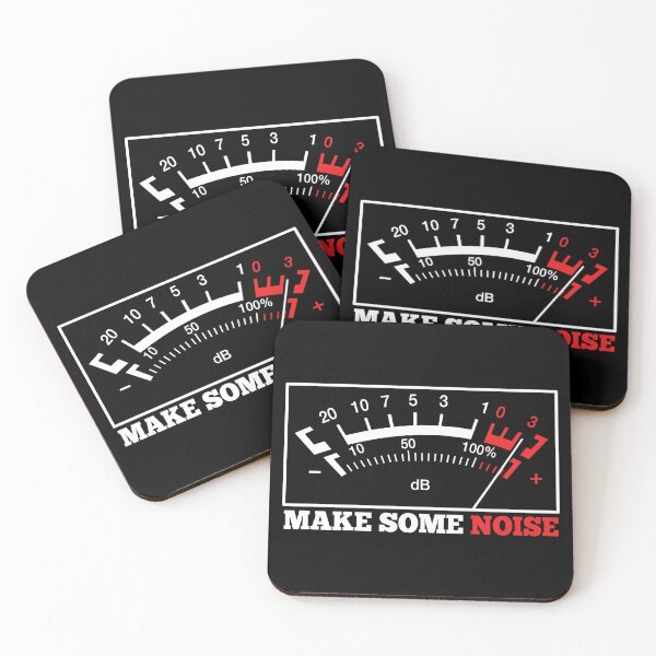 Item preview, Make Some Noise: Stereo dB Meter designed and sold by Happy Puppy Print On Demand.