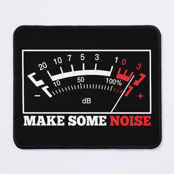 Item preview, Make Some Noise: Stereo dB Meter designed and sold by Happy Puppy Print On Demand.