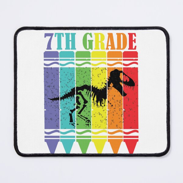 Item preview, SEVENTH GRADE DINOSAUR WITH RAINBOW PENCILS FOR CHILDREN designed and sold by DeliveryGeorge.