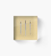 Three Medieval Swords 2016 Acrylic Block