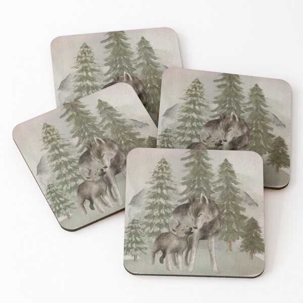 Item preview, Wolves in Forest  designed and sold by HappyLifeCreate.