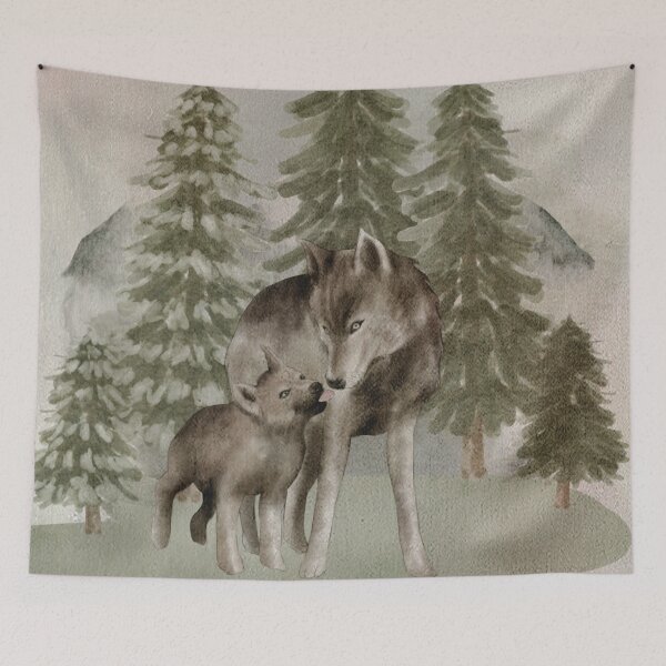 Item preview, Wolves in Forest  designed and sold by HappyLifeCreate.