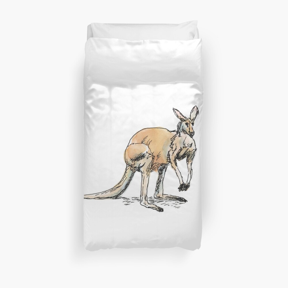 Kangaroo-in-waiting Duvet Cover