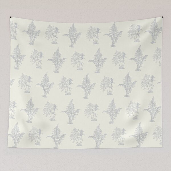 Item preview, Ice Gray Ferns On Ivory Background designed and sold by burbankdesigns.