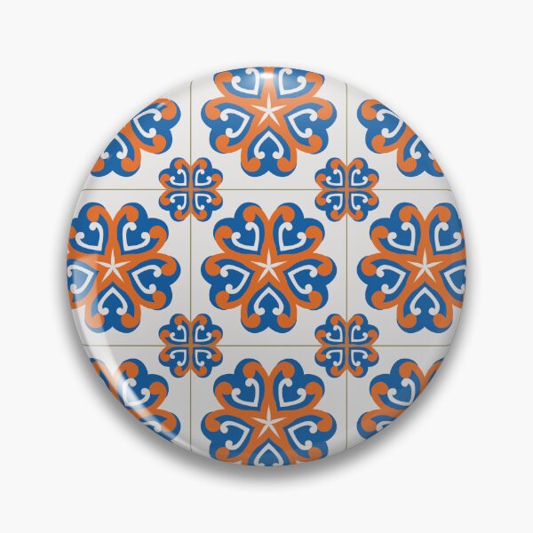 Item preview, Blue and red flower pattern designed and sold by arkantus.