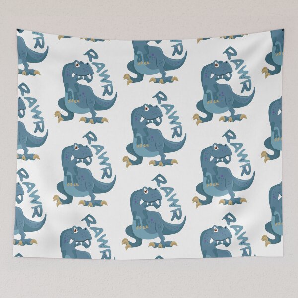 Item preview, RAWR CUTE BLUE T-REX DINOSAUR designed and sold by lukas69graphic.