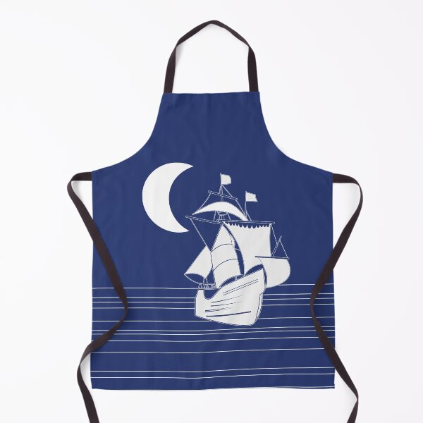 Item preview, Antique Sailing Ship Galleon Night Moon Seascape designed and sold by Anna Lemos.
