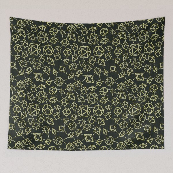 Item preview, Woodblock Dice - black & gold designed and sold by Rachel Quinlan.