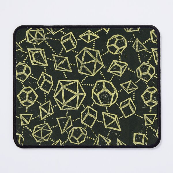Item preview, Woodblock Dice - black & gold designed and sold by Rachel Quinlan.