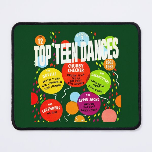 Item preview, THE 12 TOP TEEN DANCES - RECORD SLEEVE designed and sold by ThrowbackAds.