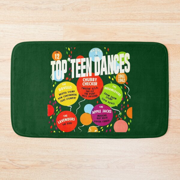 Item preview, THE 12 TOP TEEN DANCES - RECORD SLEEVE designed and sold by ThrowbackAds.