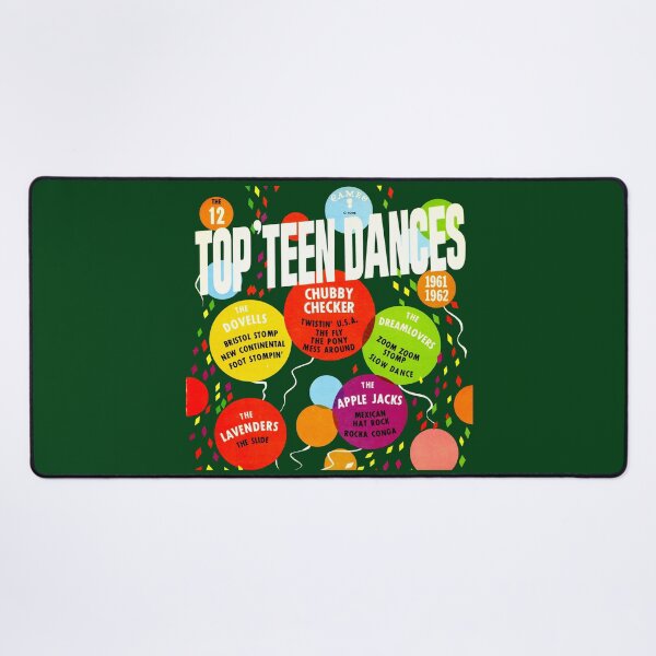 Item preview, THE 12 TOP TEEN DANCES - RECORD SLEEVE designed and sold by ThrowbackAds.