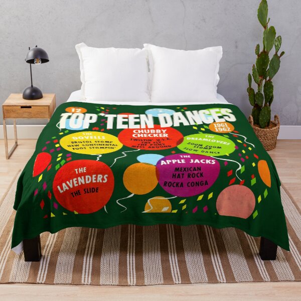 Item preview, THE 12 TOP TEEN DANCES - RECORD SLEEVE designed and sold by ThrowbackAds.
