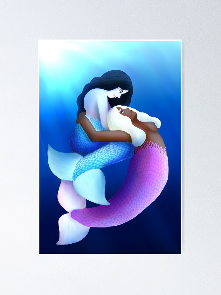 "Underwater Kiss" Poster for Sale by erinfrizzell Redbubble
