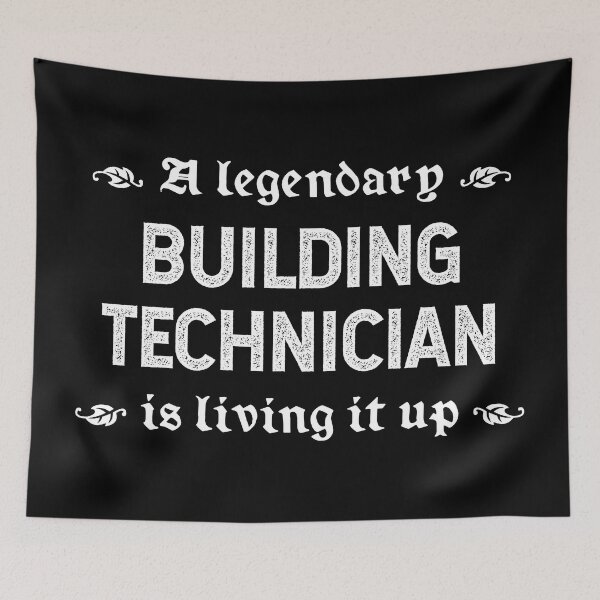 Item preview, A Legendary Building Technician Is Living It Up designed and sold by TimespunThreads.