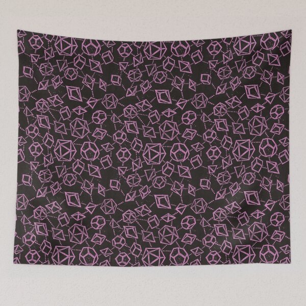 Item preview, Woodblock Dice - black & purple designed and sold by Rachel Quinlan.