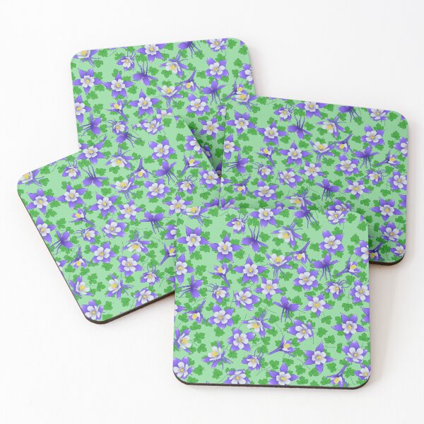 Item preview, Rocky Mountain Columbine Pattern designed and sold by Zia Frazier.