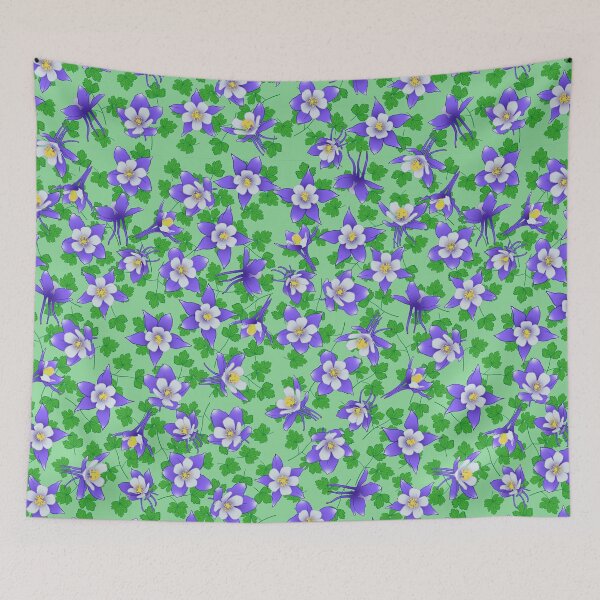 Item preview, Rocky Mountain Columbine Pattern designed and sold by Zia Frazier.
