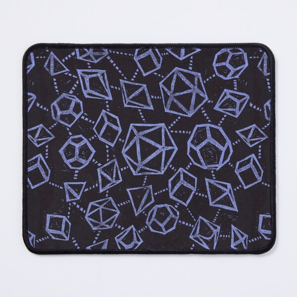 Item preview, Woodblock Dice - black & blue designed and sold by Rachel Quinlan.