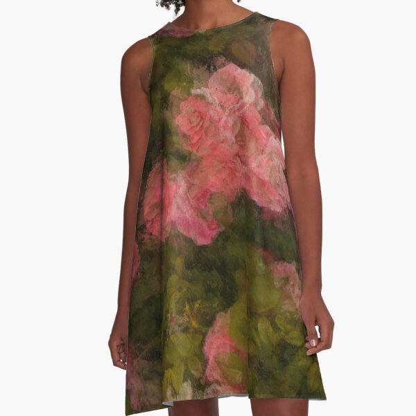 Secret Garden Rose A-Line Dress