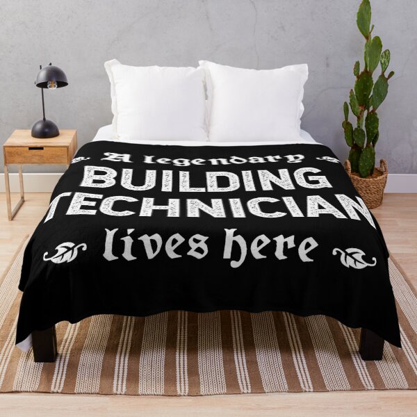 Item preview, A Legendary Building Technician Lives Here designed and sold by TimespunThreads.