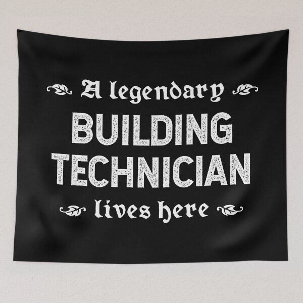 Item preview, A Legendary Building Technician Lives Here designed and sold by TimespunThreads.