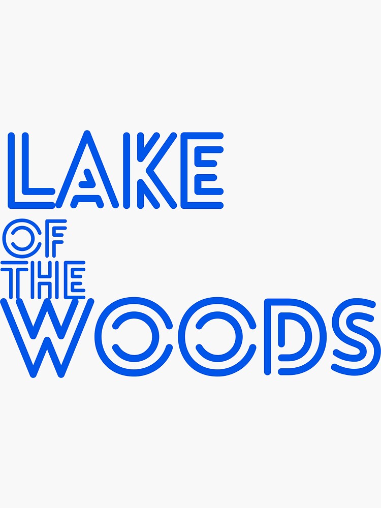 "Lake of the Woods" Sticker for Sale by Campfan1128 Redbubble