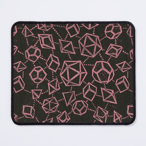 Item preview, Woodblock Dice - black & pink designed and sold by Rachel Quinlan.