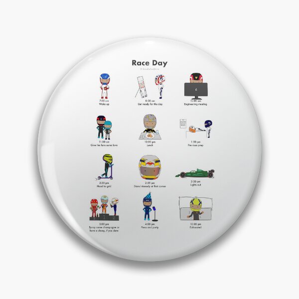 Item preview, Day in the Life of an F1 Driver - DoodleAndDrive  designed and sold by DoodleAndDrive.