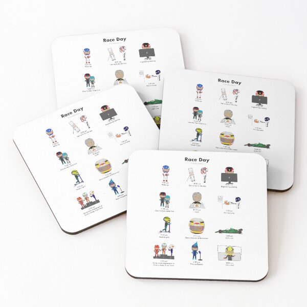 Item preview, Day in the Life of an F1 Driver - DoodleAndDrive  designed and sold by DoodleAndDrive.