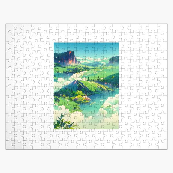 Puzzles 1000 Stück Ölgemälde Schöne Landschaft Kinder Puzzle Erwachsene Heiß 