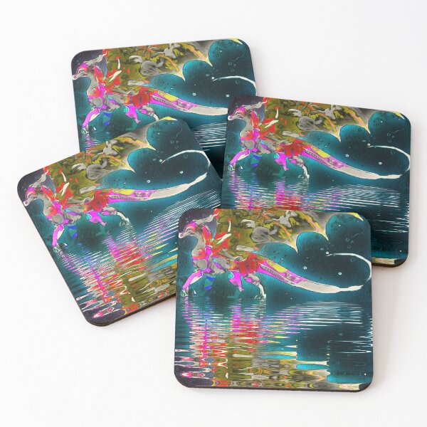 Item preview, Dark rainbow dragon in water designed and sold by Laree  Jones.