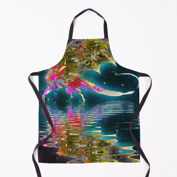 Item preview, Dark rainbow dragon in water designed and sold by Laree Jones.