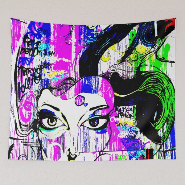 Item preview, Lady of Graffiti Street Art designed and sold by ArtbySBS.