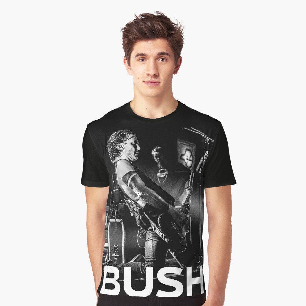 Bush Band Shirt English Rock Grunge Alternative Rock Music Band Gavin  Rossdale Black White Sport Grey Unisex Gildan T-shirt S-3XL -  New  Zealand