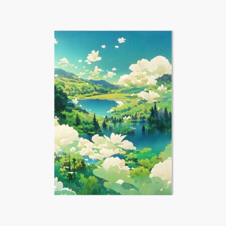 Twin Lakes Art Board Print