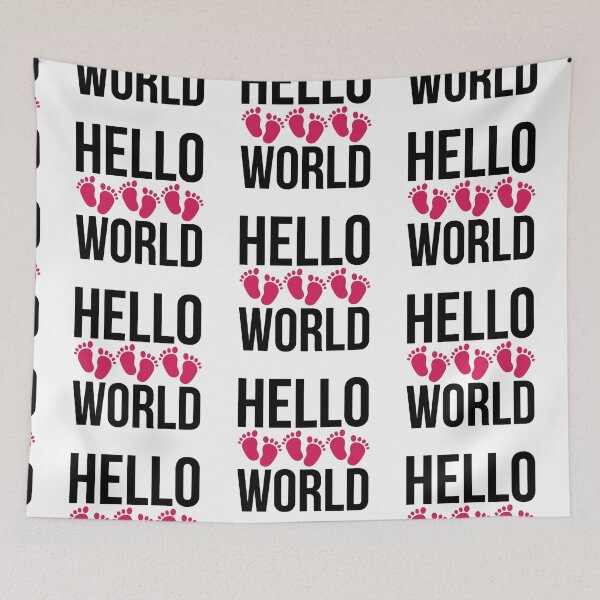 Item preview, Hello World New Baby Baby Shine Mothers Day gift apparel designed and sold by DesignByHeartUK.