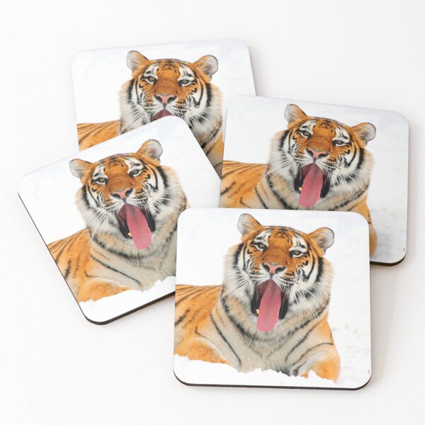 Item preview, ANIMALS #43 - Yawning Tiger in Snow designed and sold by DEL-Productions.