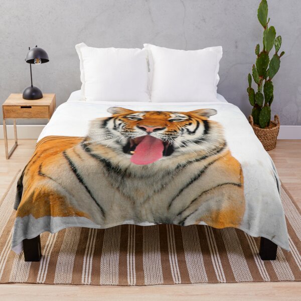 Item preview, ANIMALS #43 - Yawning Tiger in Snow designed and sold by DEL-Productions.