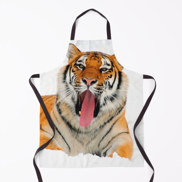 Item preview, ANIMALS #43 - Yawning Tiger in Snow designed and sold by DEL-Productions.
