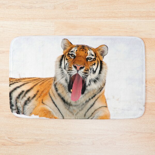 Item preview, ANIMALS #43 - Yawning Tiger in Snow designed and sold by DEL-Productions.